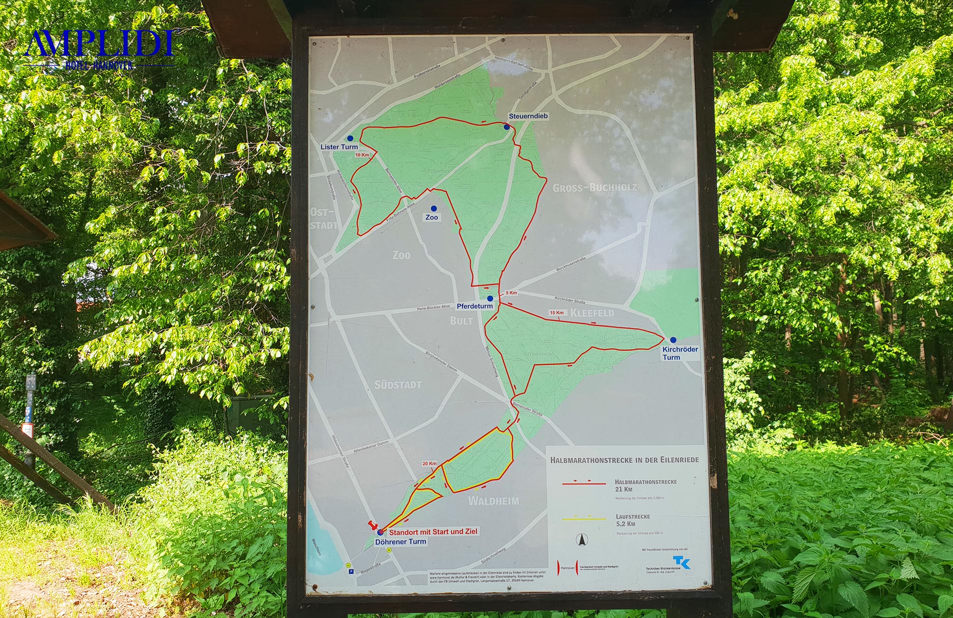 Lageplan in Eilenriede